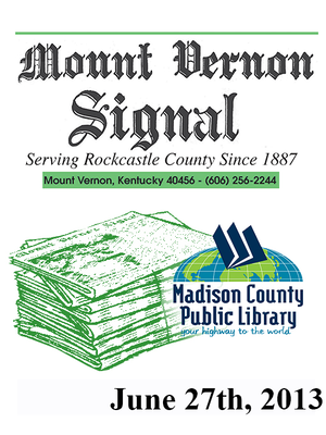 cover image of Mount Vernon Signal 06/27/2013